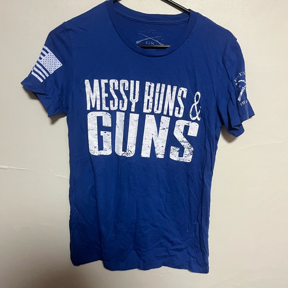 Grunt Style Blue and White Short Sleeve Tee